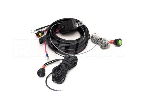 LAZER LIGHTS One-Lamp 3-Pin Superseal Wiring Kit (12V), with Momentary Switch (for Linear-6 Elite+)