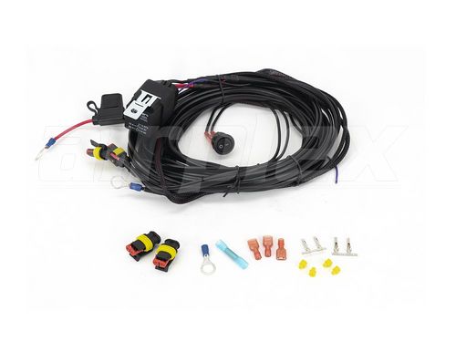 LAZER LIGHTS Two-Lamp 2-Pin Superseal Wiring Kit, Long (12V)