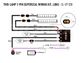 LAZER LIGHTS Two-Lamp 2-Pin Superseal Wiring Kit, Long (12V)