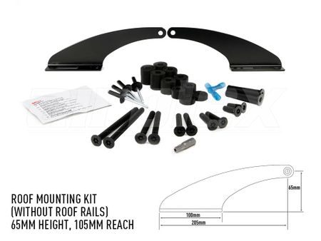 LAZER LIGHTS Roof Mounting Kit (without Roof Rails) - 65mm Height - 105mm Reach