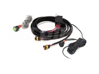 LAZER LIGHTS Two-Lamp 3-Pin Superseal Wiring Kit (12V), with Momentary Switch (for Linear-6 Elite+)
