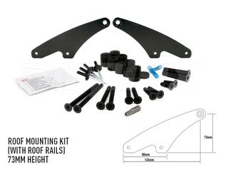 LAZER LIGHTS Roof Rail Mounting Kit - 73mm Height