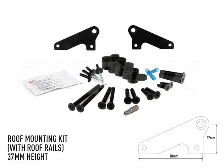 LAZER LIGHTS Roof Rail Mounting Kit - 37mm Height
