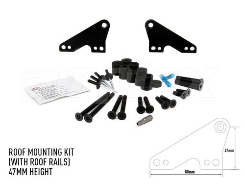 LAZER LIGHTS Roof Rail Mounting Kit - 47mm Height