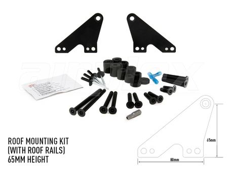 LAZER LIGHTS Roof Rail Mounting Kit - 65mm Height