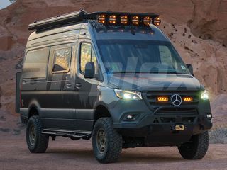 LAZER LIGHTS Mercedes Sprinter (2019+) - Front Bumper Kit (includes: 2x Carbon-2 DRIVE, 1x Bumper Mo