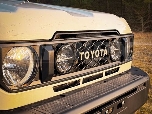 LAZER LIGHTS Grille Mount Kit  (includes: 2 x Sentinel 7", Grille Mount for Toyota LC70 (2023+) -