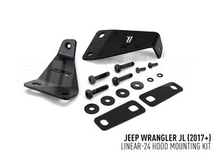 LAZER LIGHTS Jeep Wrangler JL (2017+) - Bonnet Mount (For Linear-24)