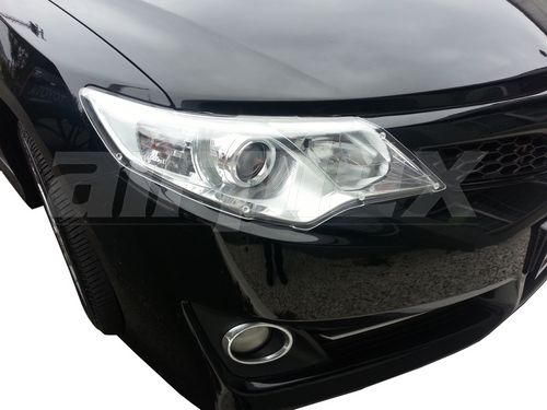 HEADLIGHT GUARD - CLEAR - PAIR - does not suit vehicles with Chrome leading edge on bonnet