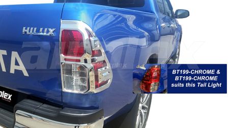 TAIL LIGHT TRIM - CHROME - suits non-LED Tail Light