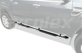 SIDE STEPS - STAINLESS - OVAL suit Toyota Hilux