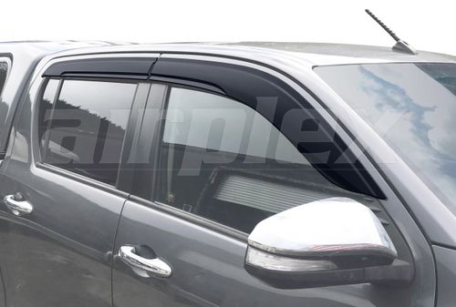 WEATHERSHIELD - SLIM - DARK TINT - 4 PIECE SET suit Toyota Hilux