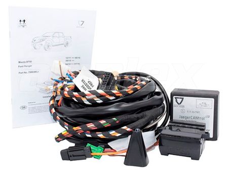TOWBAR WIRING INTELLEGENT LOOM WITH FACTORY PLUGS - PX1 & BT50 (with green CAN conntector)