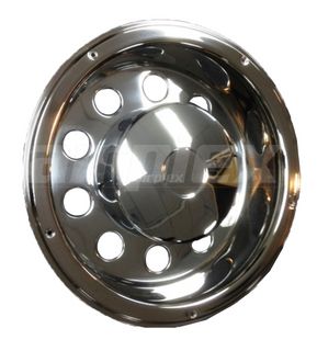 WHEEL TRIM - 22.5" s/s deep dish liner & axle cover with 10 holes (each)