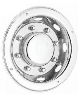 WHEEL TRIM - 19.5" s/s deep dish WITH non-removable hub cover (each)