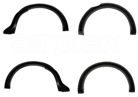 FLARE SET - WITHOUT BOLTS LOOK - NON SENSOR - MATT BLACK - 6" PROFILE