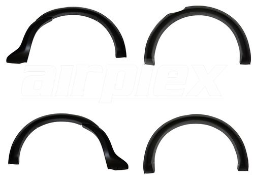 FLARE SET - WITHOUT BOLTS LOOK - NON SENSOR - MATT BLACK - 4" PROFILE