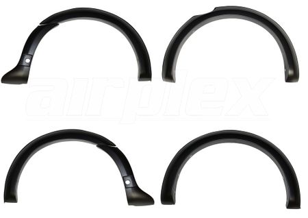 FLARE SET - WITHOUT BOLTS LOOK - SUIT SENSORS - MATT BLACK - 4" PROFILE