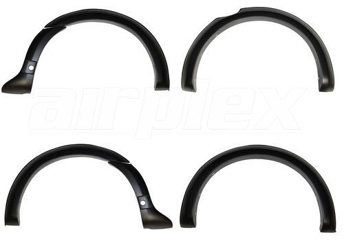 FLARE SET - WITHOUT BOLTS LOOK - SUIT SENSORS - MATT BLACK - 4" PROFILE