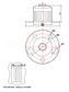 WHEEL TRIM - 16" x 5.50F Wheel Trim SET -  (to suit 38mm nuts) (set)