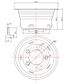 WHEEL TRIM - 16" x 5.50F Wheel Trim SET -  (to suit 38mm nuts) (set)