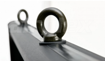 Roof Rack -Eye Bolts x2 w Black HWare