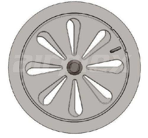 VENT - INTERNAL FLOW ADJUST FLANGE WHITE