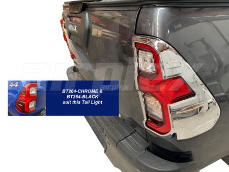 TAIL LIGHT TRIM - CHROME - suits Facelift LED Tail Light