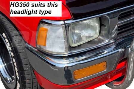 HEADLIGHT GUARD - CLEAR - PAIR - check angle of indicator