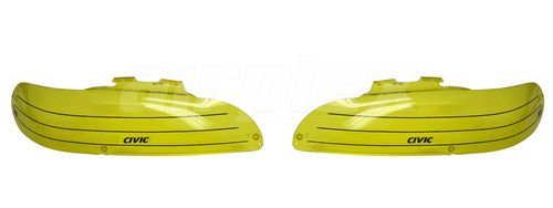 HEADLIGHT GUARDS - YELLOW - PAIR