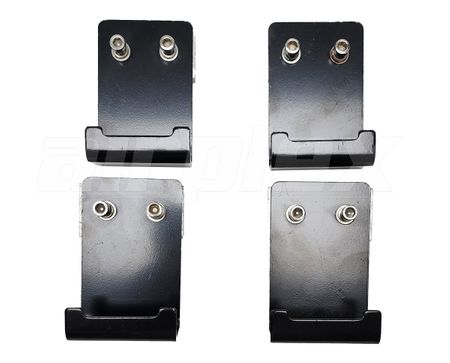 4 x oversized BRACKETS & SCREWS (To fit 3FOLD HC with over-rail bedliner)