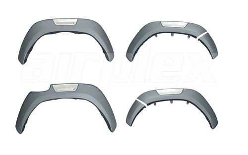 FENDER FLARES - WITHOUT BOLTS LOOK - SET - OEM STYLE - suits vehicles with "L" shape fog light