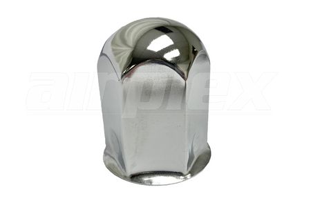 WHEEL NUT COVER - STAINLESS - 41MM X 63MM HIGH