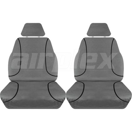 SEAT COVERS - FRONT - 14 OZ HD - BLACK