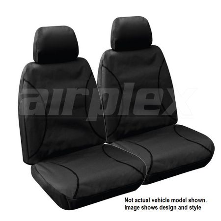 SEAT COVERS - FRONT - 14 OZ HD - BLACK