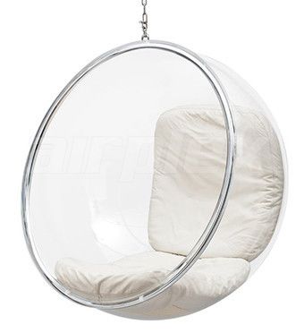 Hanging Bubble Chair with chain & cushion