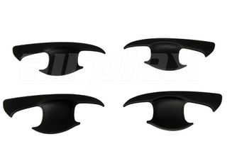 DOOR HANDLE SCRATCH GUARD / BOWL SET - BLACK  suit Toyota Hilux