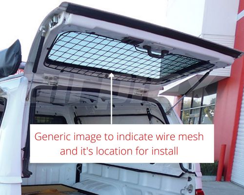 REAR WINDOW WIRE MESH GRILL V2 CANOPY