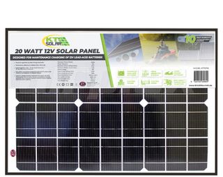 SOLAR PANEL - 20 Watt, 12V Single Cell Mono-crystalline Solar Panel