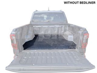 BED MAT - RUBBER NON SKID - suits vehicles WITHOUT tray liner
