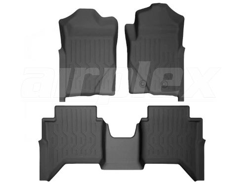 RUBBER FLOOR MATS - D/C Next-Gen Ranger 2022+, VW Amarok 2023+