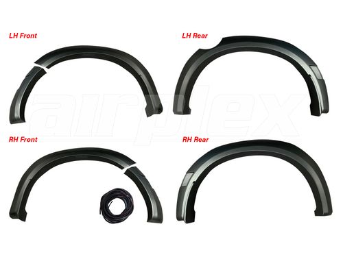 FLARE SET - WITHOUT BOLTS LOOK - suits WITHOUT side sensor - to suit models WITH rear step