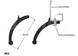 FLEXIBLE FLARE - BOTTOM MOUNT 70mm - 6m