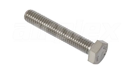 M6 X 35mm Hex Set Screw (Stainless Steel) (6 Pack)