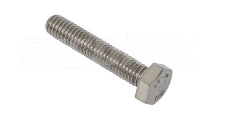 M6 X 30mm Hex Set Screw (Stainless Steel) (6 Pack)