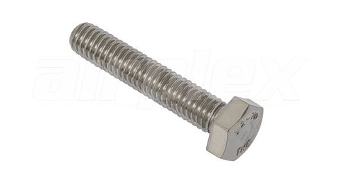 M6 X 30mm Hex Set Screw (Stainless Steel) (6 Pack)