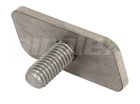 M8 X 16.5mm (20.6mm x 45mm) Stainless Steel Rectangular T-Bolt (4-Pack)