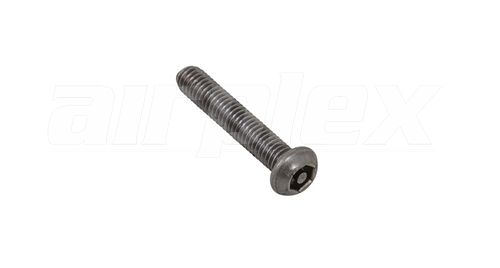 M6 x 32mm Button Security Screw (Stainless Steel) (6 Pack)