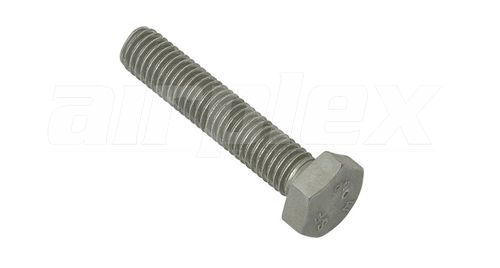 M8 X 40mm Hex Set Screw (Galvanised) (2 Pack)