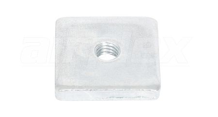 M6 24mm x 24mm x 4mm NUT (GALVANISED) (4 PACK)